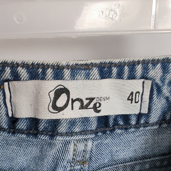 Onze Denim Made in Brasil Wide Leg Denise Light Wash Size Women's 6 RARE HTF - Picture 9 of 15